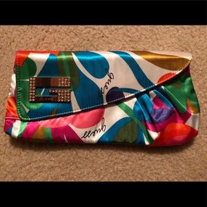 GUESS brand multi color clutch